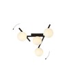 Smart 4 Sort/Opal loftslampe - Ø15 cm, E14, 230V, uden lyskilde
