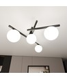 Smart 4 Sort/Opal loftslampe - Ø15 cm, E14, 230V, uden lyskilde