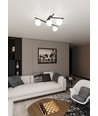Smart 4 Sort/Opal loftslampe - Ø15 cm, E14, 230V, uden lyskilde