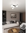 Smart 4 Sort/Opal loftslampe - Ø15 cm, E14, 230V, uden lyskilde