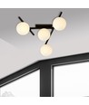 Smart 4 Sort/Opal loftslampe - Ø15 cm, E14, 230V, uden lyskilde