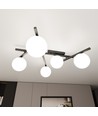 Smart 5 Sort/Opal loftslampe - Ø15 cm, E14, 230V, uden lyskilde