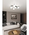 Smart 5 Sort/Opal loftslampe - Ø15 cm, E14, 230V, uden lyskilde