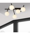 Smart 5 Sort/Opal loftslampe - Ø15 cm, E14, 230V, uden lyskilde