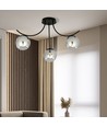Boston 3 Sort/Grafit loftslampe - Ø14 cm, E14, 230V, uden lyskilde