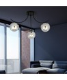 Boston 3 Sort/Grafit loftslampe - Ø14 cm, E14, 230V, uden lyskilde