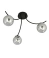 Boston 3 Sort/Grafit loftslampe - Ø14 cm, E14, 230V, uden lyskilde