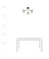 Boston 3 Sort/Grafit loftslampe - Ø14 cm, E14, 230V, uden lyskilde