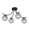 Boston 4 Sort/Grafit loftslampe - Ø14 cm, E14, 230V, uden lyskilde