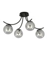 Boston 4 Sort/Grafit loftslampe - Ø14 cm, E14, 230V, uden lyskilde