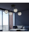 Boston 4 Sort/Grafit loftslampe - Ø14 cm, E14, 230V, uden lyskilde