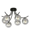 Boston 6 Sort/Grafit loftslampe - Ø14 cm, E14, 230V, uden lyskilde
