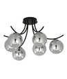 Boston 6 Sort/Grafit loftslampe - Ø14 cm, E14, 230V, uden lyskilde