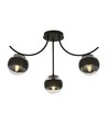 Boston 3 Sort/Stribe loftslampe - Ø14 cm, E14, 230V, uden lyskilde