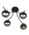Boston 4 Sort/Stribe loftslampe - Ø14 cm, E14, 230V, uden lyskilde