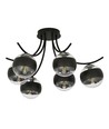 Boston 6 Sort/Stribe loftslampe - Ø14 cm, E14, 230V, uden lyskilde