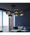 Boston 6 Sort/Stribe loftslampe - Ø14 cm, E14, 230V, uden lyskilde