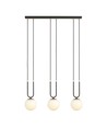 Glam 3 Sort/Opal pendellampe - Ø15 cm, E14, 230V, uden lyskilde
