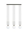 Glam 3 Sort/Opal pendellampe - Ø15 cm, E14, 230V, uden lyskilde