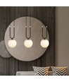 Glam 3 Sort/Opal pendellampe - Ø15 cm, E14, 230V, uden lyskilde