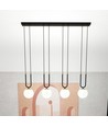 Glam 4 Sort/Opal pendellampe - Ø15 cm, E14, 230V, uden lyskilde