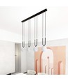 Glam 4 Sort/Opal pendellampe - Ø15 cm, E14, 230V, uden lyskilde