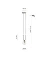 Glam 1 Sort/Transparent pendellampe - Ø14 cm, E14, 230V, uden lyskilde