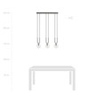 Glam 3 Sort/Transparent pendellampe - Ø14 cm, E14, 230V, uden lyskilde