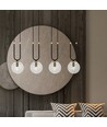 Glam 4 Sort/Transparent pendellampe - Ø14 cm, E14, 230V, uden lyskilde