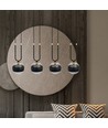 Glam 4 Sort/Stribe pendellampe - Ø14 cm, E14, 230V, uden lyskilde