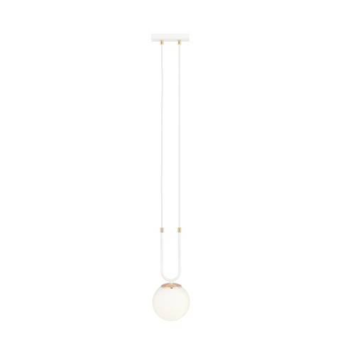 Glam 1 Hvid/Opal pendellampe - Ø15 cm, E14, 230V, uden lyskilde