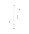 Glam 1 Hvid/Opal pendellampe - Ø15 cm, E14, 230V, uden lyskilde