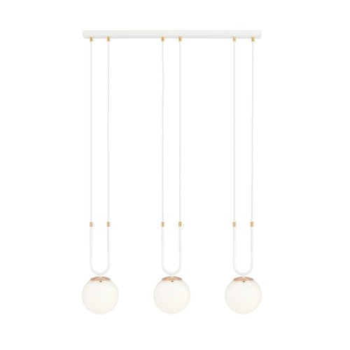 Glam 3 Hvid/Opal pendellampe - Ø15 cm, E14, 230V, uden lyskilde