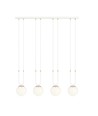 Glam 4 Hvid/Opal pendellampe - Ø15 cm, E14, 230V, uden lyskilde