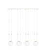 Outlet: Glam 4 Hvid/Opal pendellampe - Ø15 cm, E14, 230V, uden lyskilde