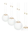 Outlet: Glam 4 Hvid/Opal pendellampe - Ø15 cm, E14, 230V, uden lyskilde