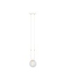 Glam 1 Hvid/Transparent pendellampe - Ø14 cm, E14, 230V, uden lyskilde