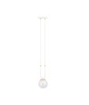 Glam 1 Hvid/Transparent pendellampe - Ø14 cm, E14, 230V, uden lyskilde