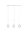 Glam 3 Hvid/Transparent pendellampe - Ø14 cm, E14, 230V, uden lyskilde