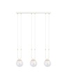 Glam 3 Hvid/Transparent pendellampe - Ø14 cm, E14, 230V, uden lyskilde