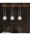 Glam 3 Hvid/Transparent pendellampe - Ø14 cm, E14, 230V, uden lyskilde