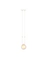 Glam 1 Hvid/Rav pendellampe - Ø14 cm, E14, 230V, uden lyskilde