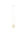 Glam 1 Hvid/Rav pendellampe - Ø14 cm, E14, 230V, uden lyskilde