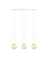 Glam 3 Hvid/Rav pendellampe - Ø14 cm, E14, 230V, uden lyskilde