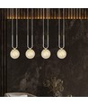 Glam 4 Hvid/Rav pendellampe - Ø14 cm, E14, 230V, uden lyskilde
