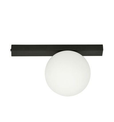 Fit 1 Sort/Opal loftslampe - Ø15 cm, E14, 230V, uden lyskilde