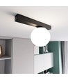 Fit 1 Sort/Opal loftslampe - Ø15 cm, E14, 230V, uden lyskilde