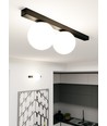 Fit 2 Sort/Opal loftslampe - Ø15 cm, E14, 230V, uden lyskilde