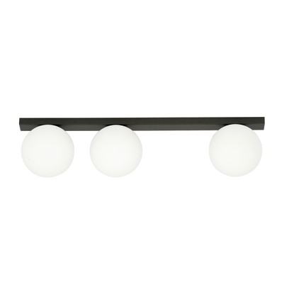 Fit 3 Sort/Opal loftslampe - Ø15 cm, E14, 230V, uden lyskilde