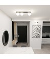 Fit 3 Sort/Opal loftslampe - Ø15 cm, E14, 230V, uden lyskilde